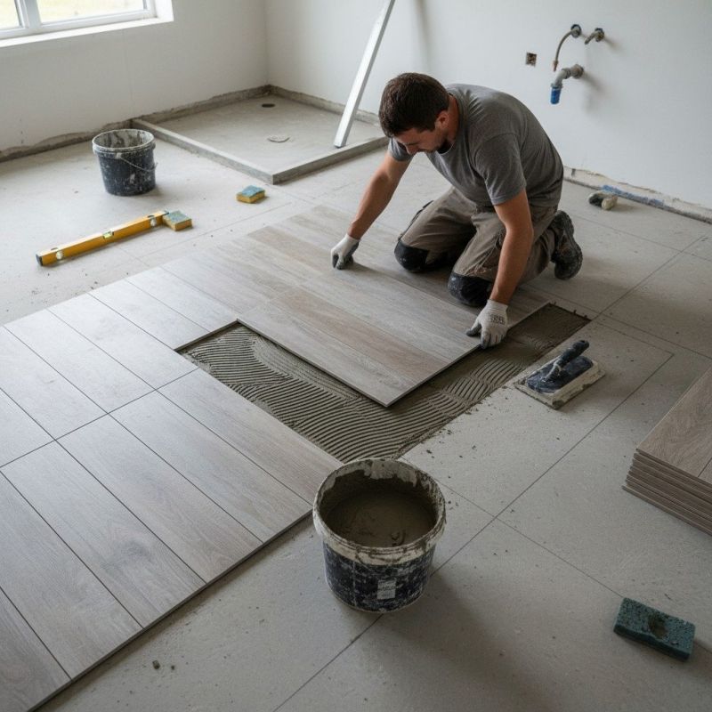 Slate Tile Floor Installation in Longmont, CO
